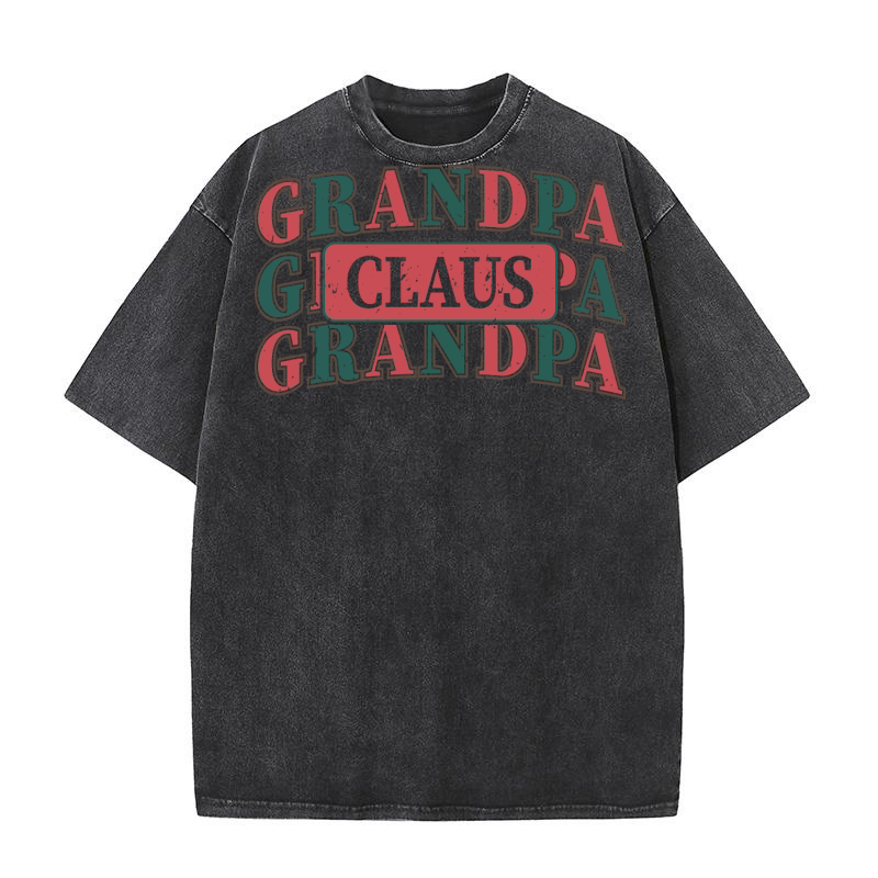 Grandpa Claus 3 Washed T-Shirt