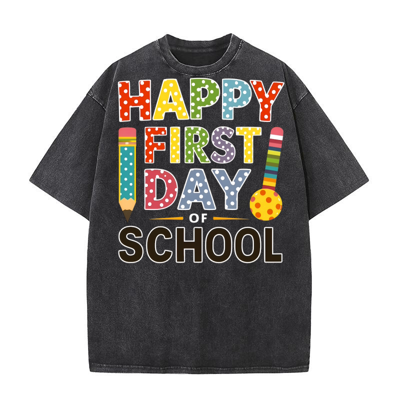Happy Back To School 1 Washed T-Shirt