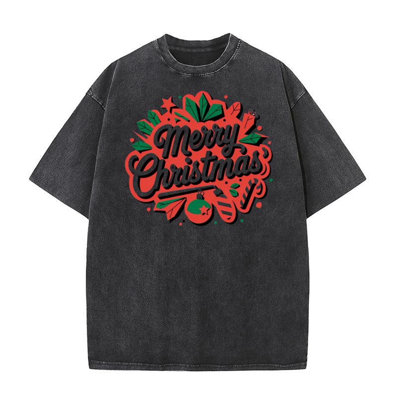 Merry Christmas 42 07 Washed T-Shirt