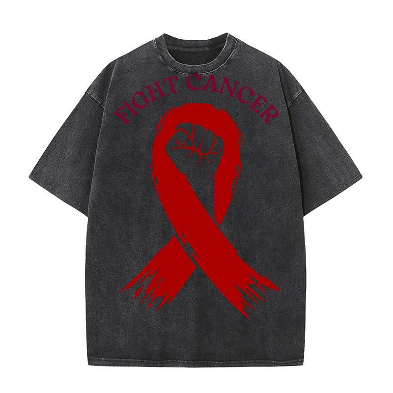 ORAL HEAD NECK CANCER AWARENESS 5 Washed T-Shirt