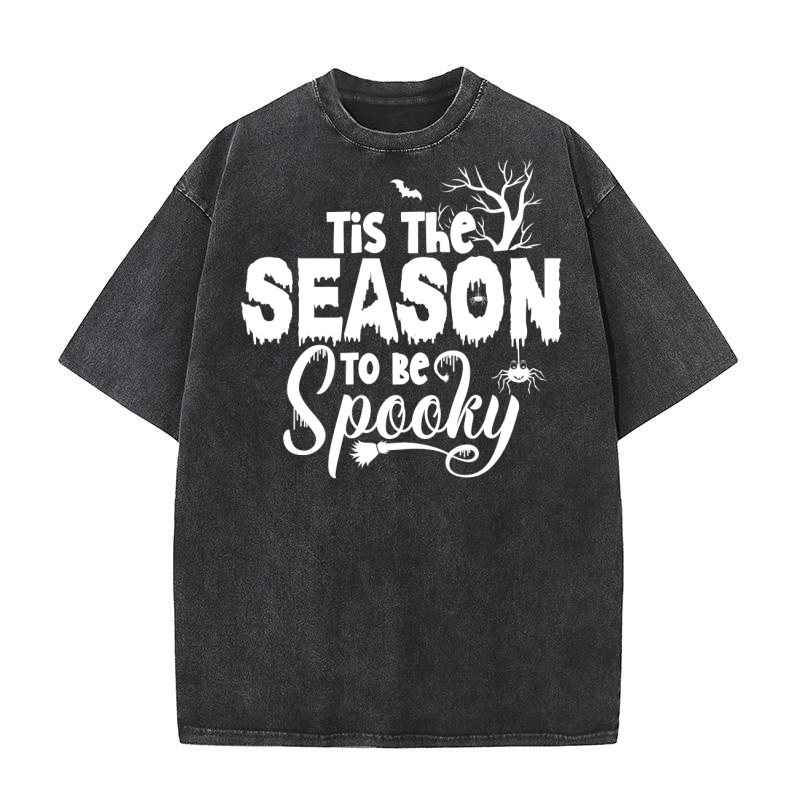 Tis The Season To Be Spooky Washed T-Shirt