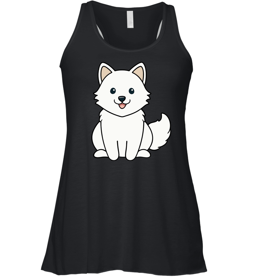 American Eskimo Dog 04 Women's Flowy Tank Top