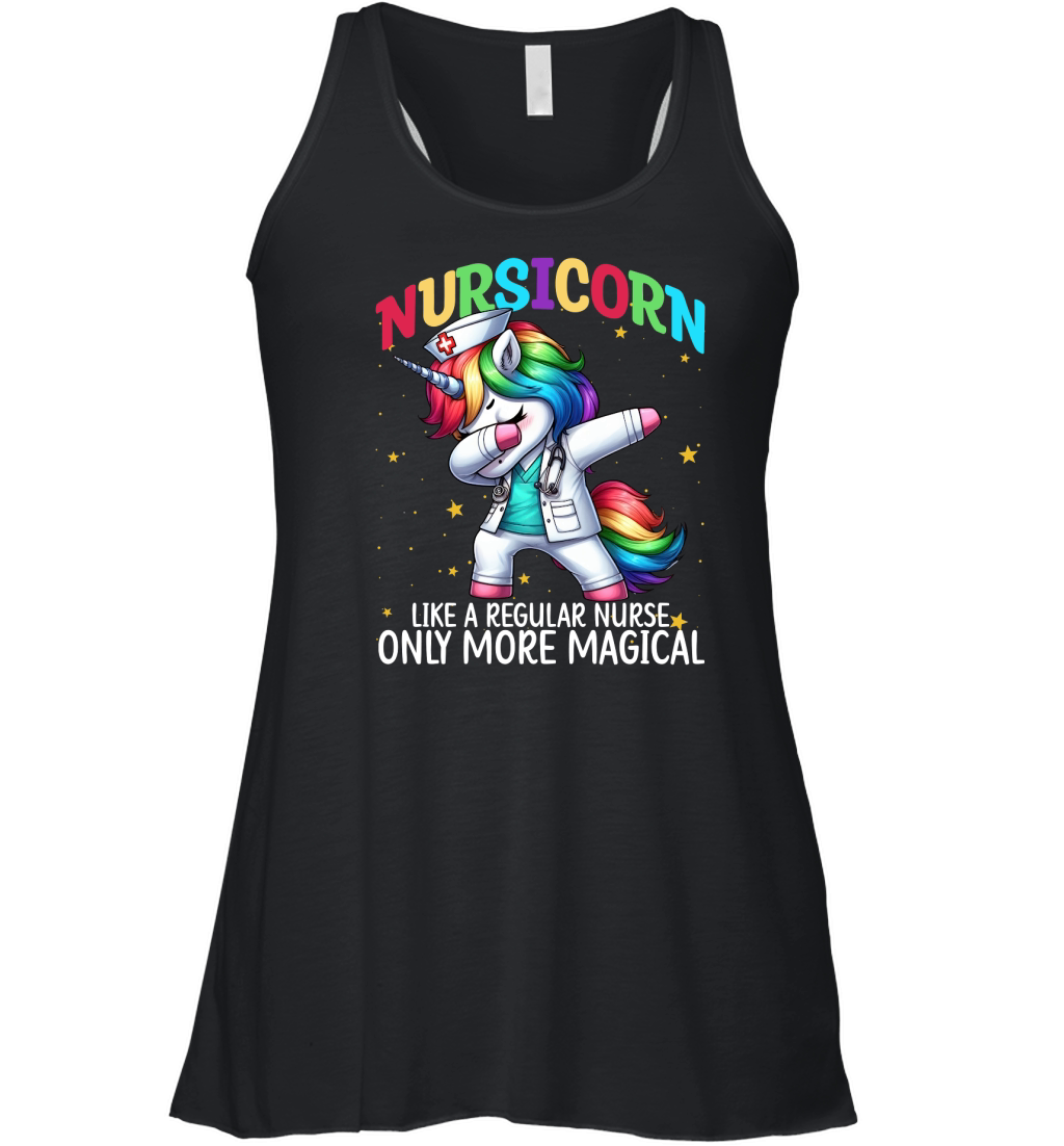 Nursicorn Like a regular nurse only more magical Women's Flowy Tank Top