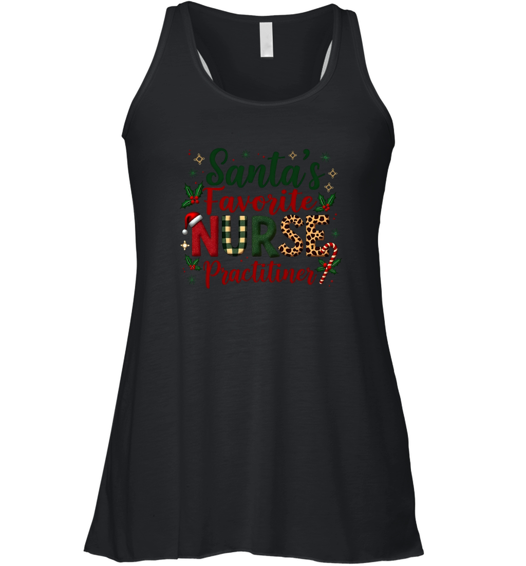Santas favorite nurse practitiner Women's Flowy Tank Top
