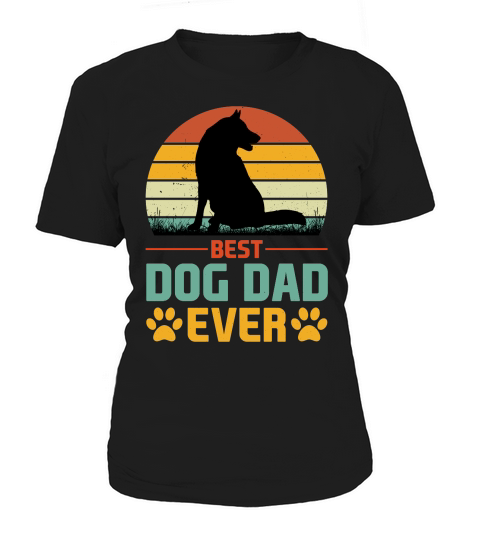 Best Dog Dad Ever T Shirt Design (1) Women's T-Shirt