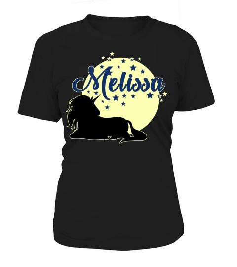 Melissa cute first name unicorn Women's T-Shirt