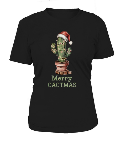 Merry Cactmas Vintage Christmas Women's T-Shirt