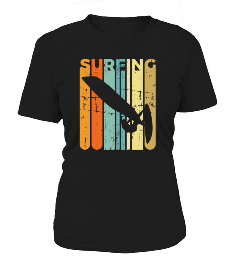 Retro Windsurfing Vintage Surfing Windsurfer Gift Women's T-Shirt