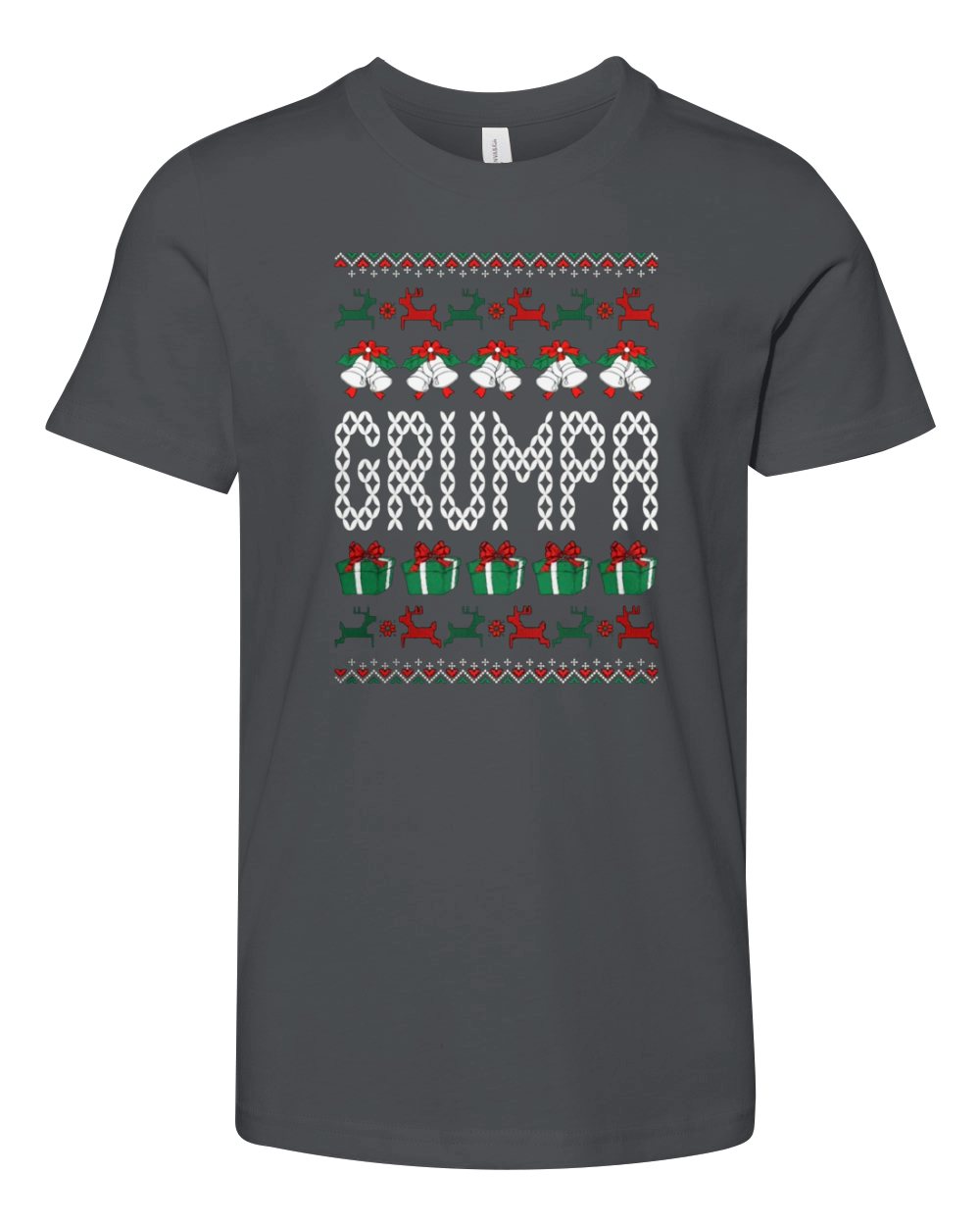 Grumpa Ugly Christmas Xmas - Mens Muscle Youth Unisex Jersey Tee