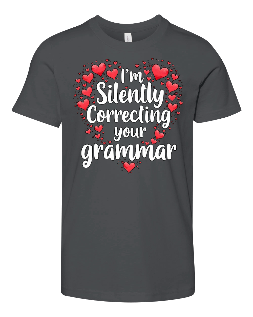 Im silently correcting your grammar 05 Youth Unisex Jersey Tee
