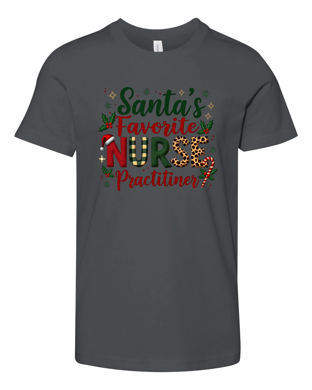Santas favorite nurse practitiner Youth Unisex Jersey Tee
