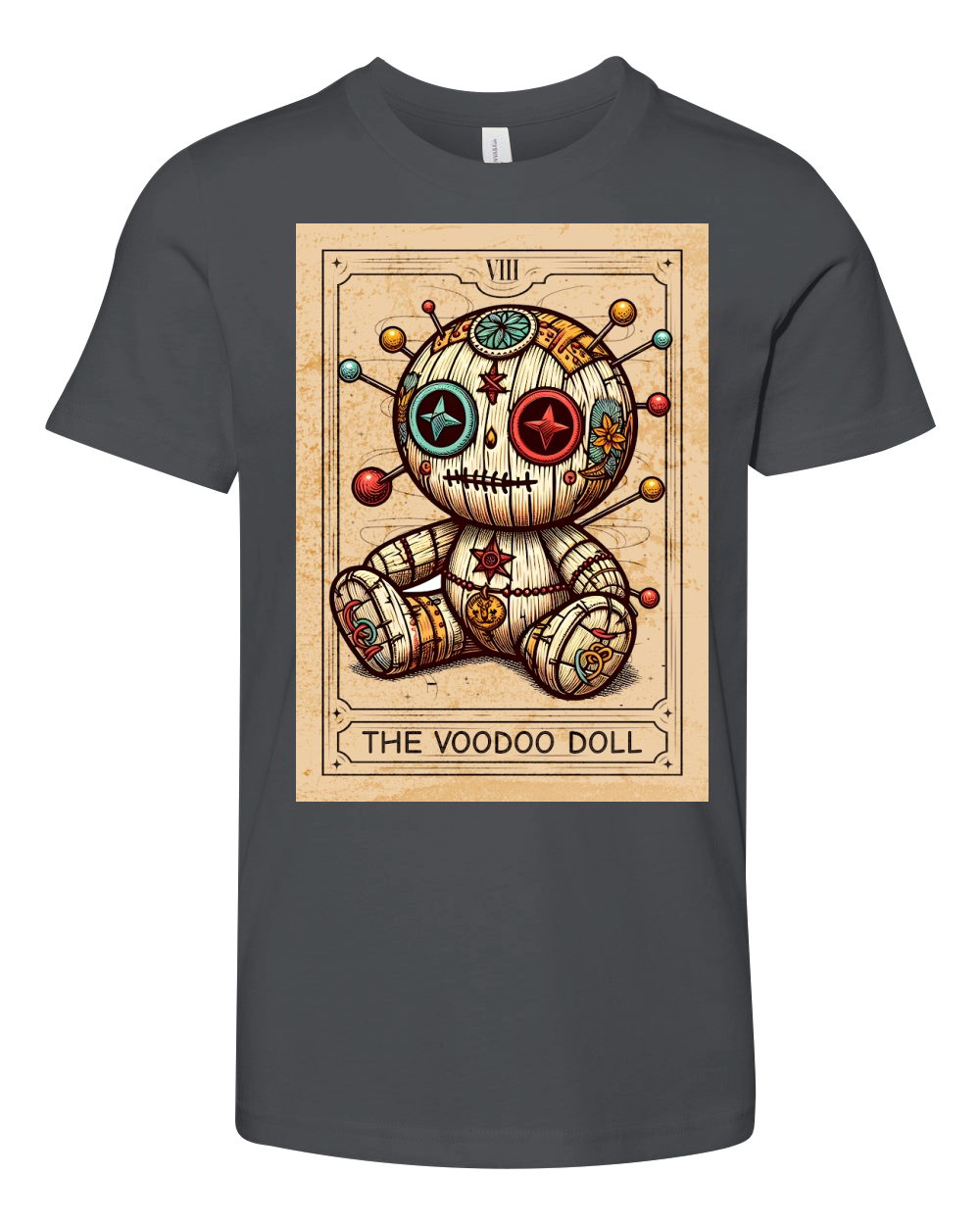 The Voodoo Doll Tarot Card Youth Unisex Jersey Tee