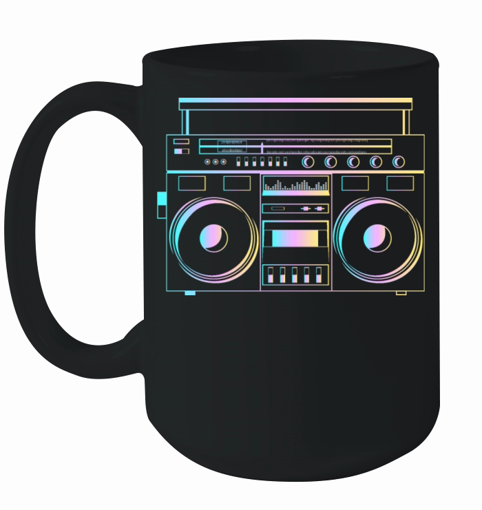 Boombox Ghetto Blaster in cool gradient Style Ceramic Mug