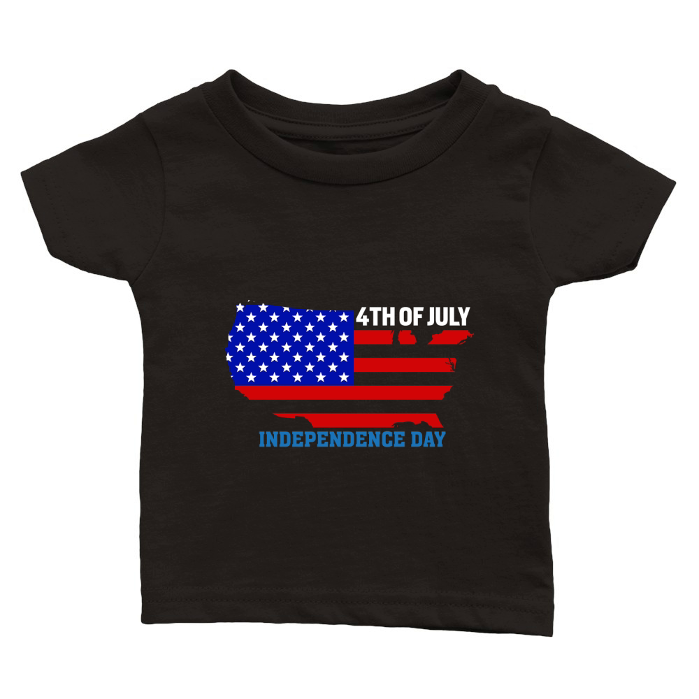 4th of July Independence Day 06 Classic Baby Crewneck T-shirt