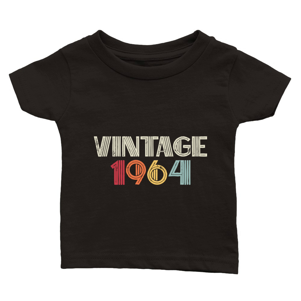Vintage 1964 Birthday Classic Baby Crewneck T-shirt