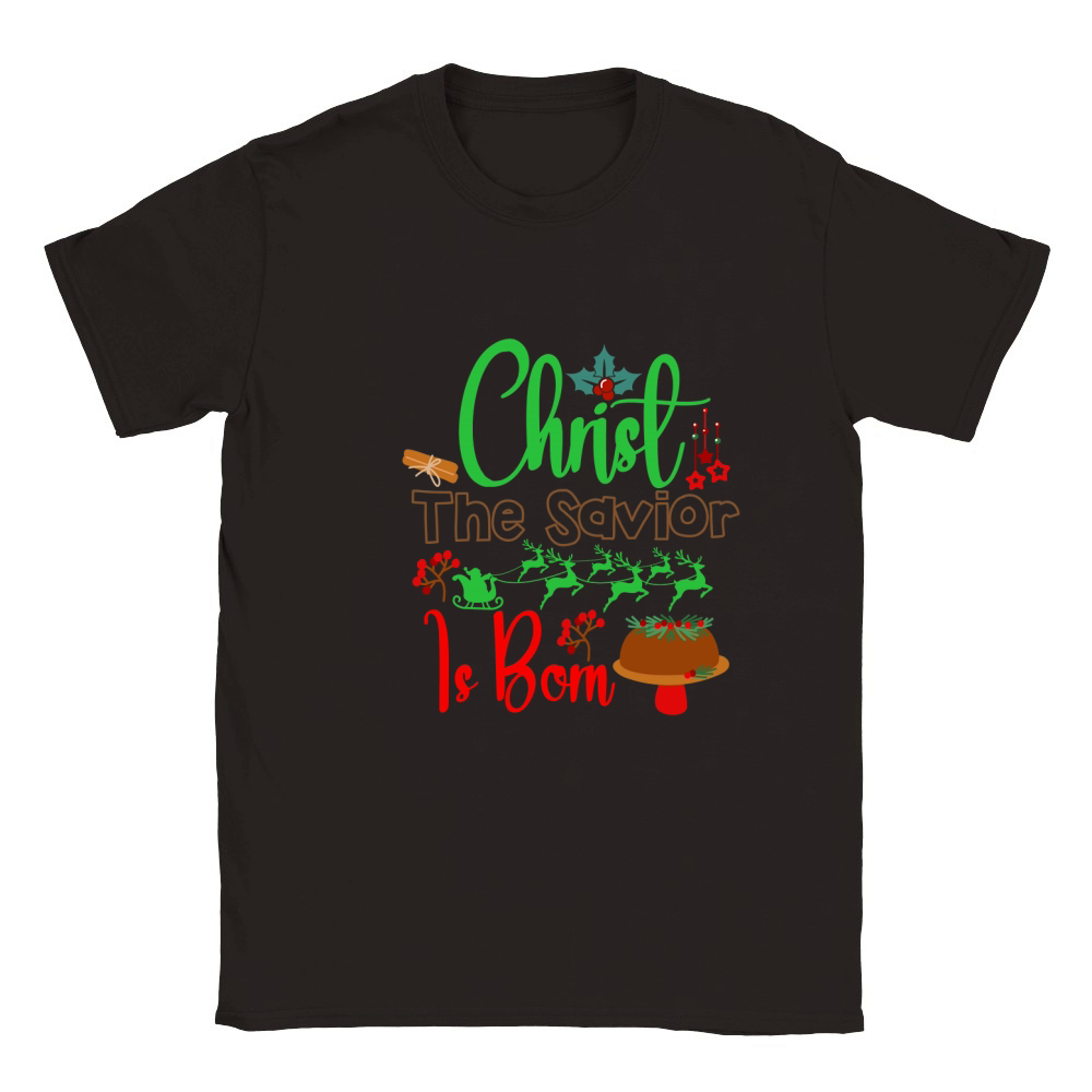 Christ The Savior Is Born Classic Kids Crewneck T-shirt