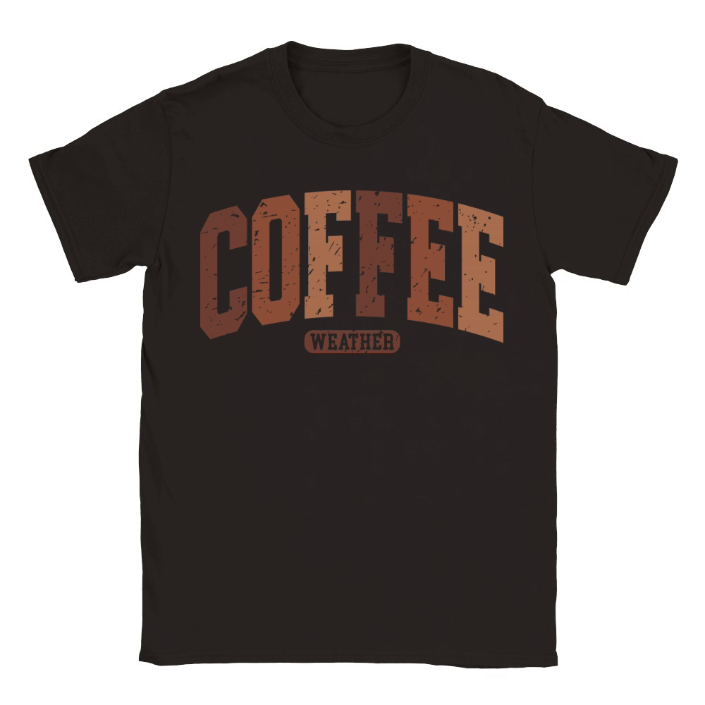 CoffeeWeather Retro Classic Kids Crewneck T-shirt