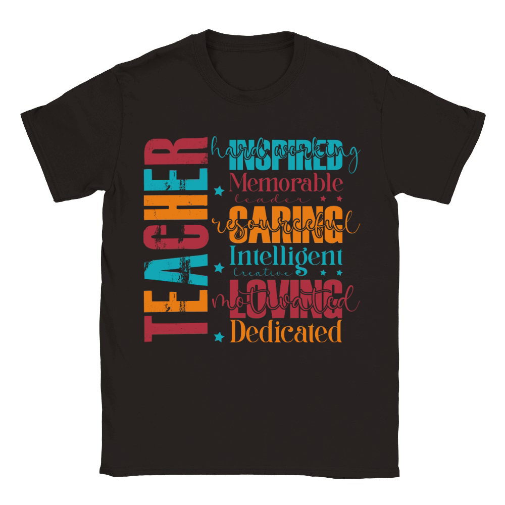 Teacger hard working memorable leader Resourceful Classic Kids Crewneck T-shirt