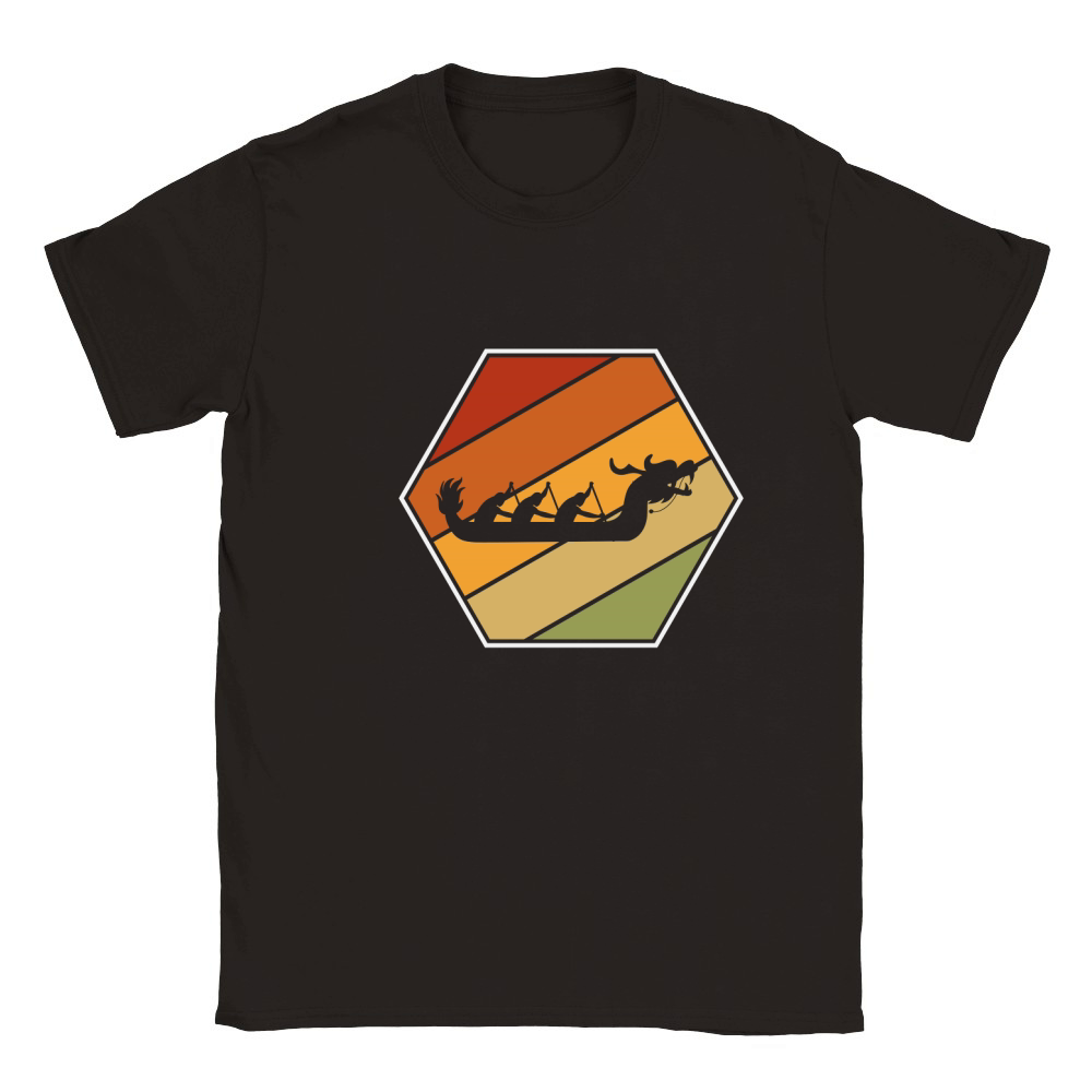 Vintage Dragon Boat Racing Classic Kids Crewneck T-shirt