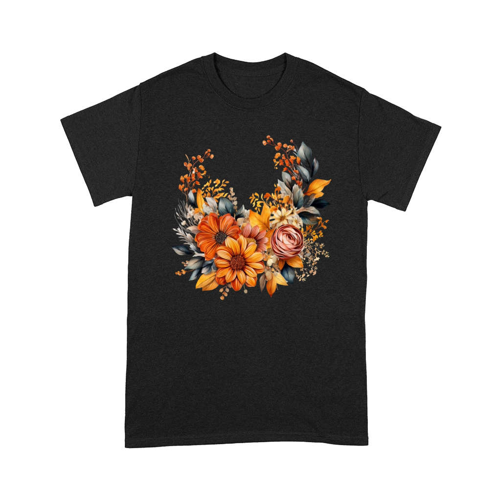 Autumn Fall Floral Frame 13 Comfort T-shirt