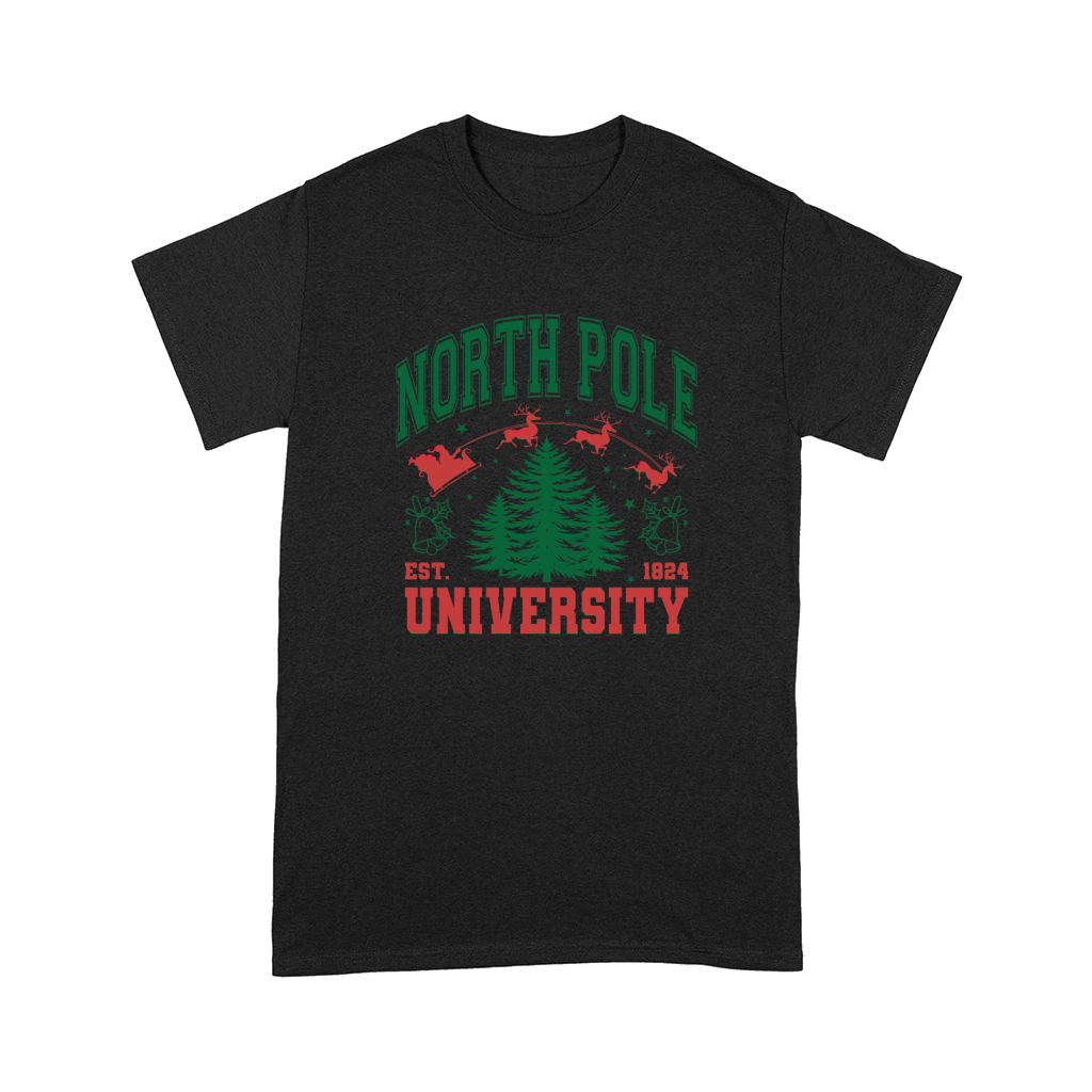 North Pole University Christmas Comfort T-shirt