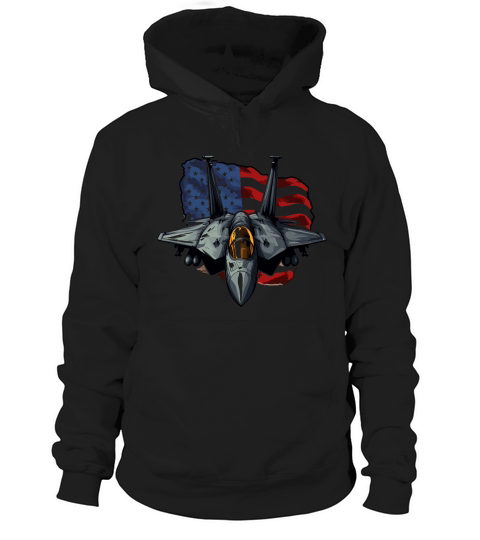Patriotic USA Flag Fighter Jets Hoodie Unisex