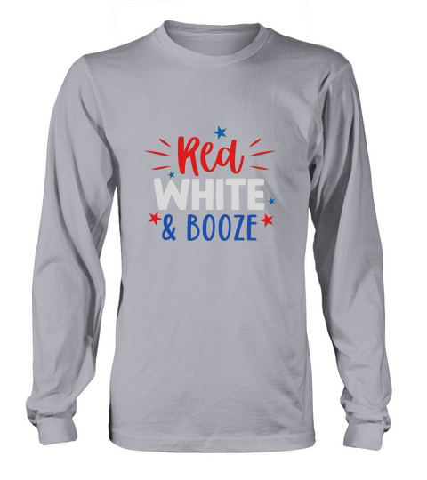 Red white & booze Long sleeved Unisex