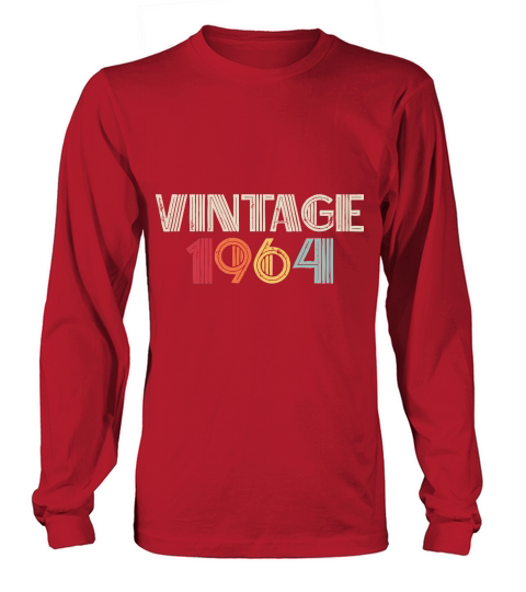 Vintage 1964 Birthday Long sleeved Unisex