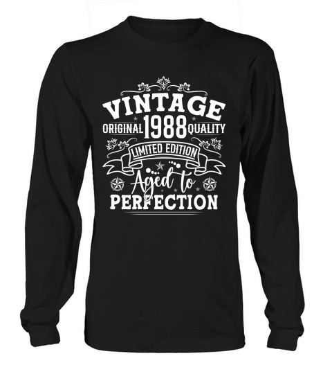 Vintage Birthday TShirt Design Bundle 1988 Long sleeved Unisex