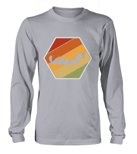 Vintage Dragon Boat Racing Long sleeved Unisex