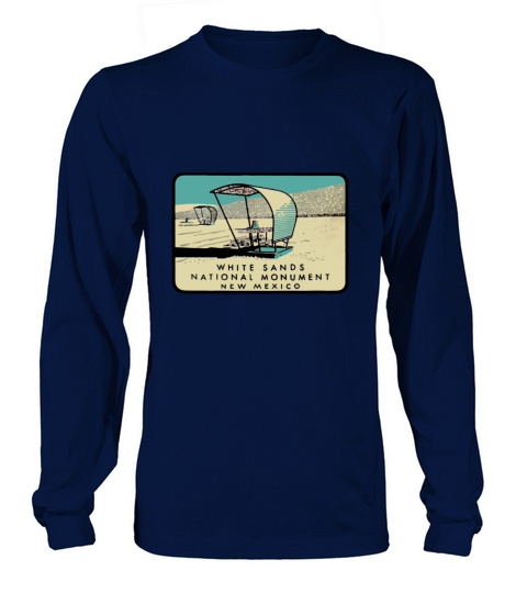 White Sands National Monument New Mexico Vintage Travel Decal CHRISTMAS UGLY Long sleeved Unisex