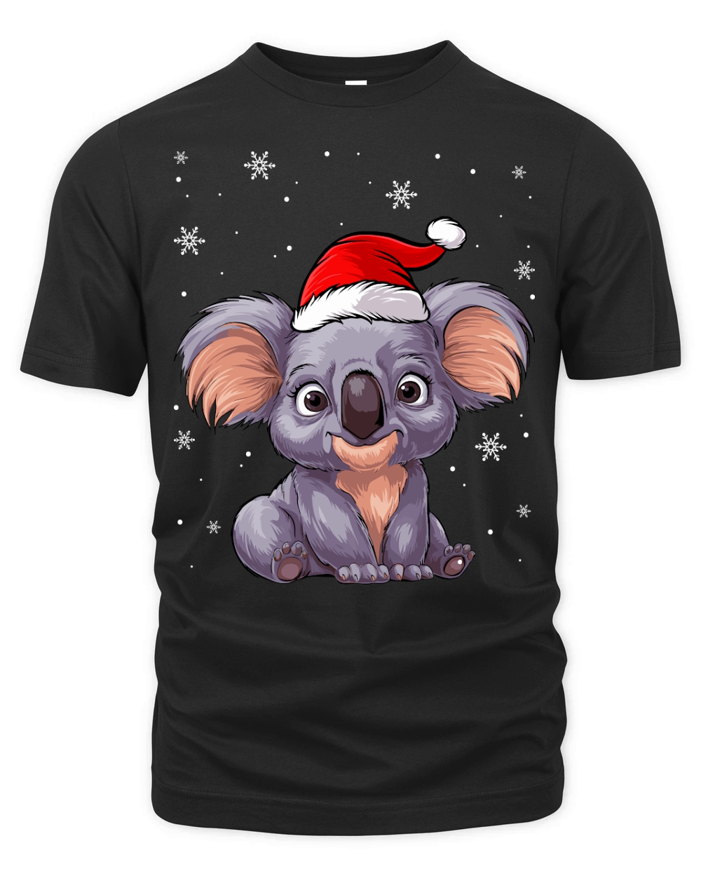 adorable koala wearing santa hat 2 Organic Unisex T-shirt