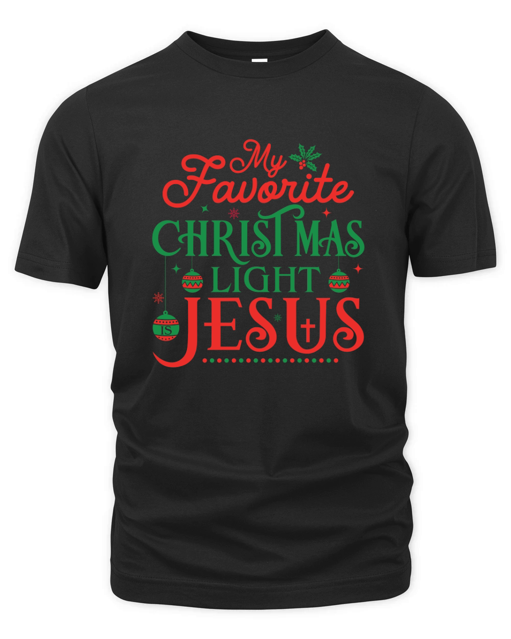 My fauorite christmas light jesus Organic Unisex T-shirt