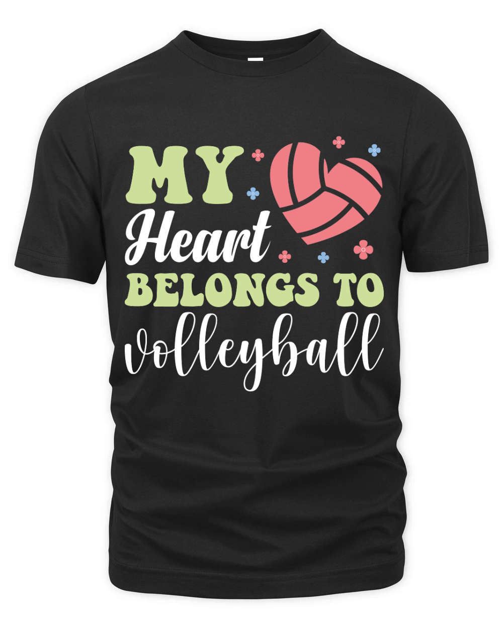 My heart belongs to volleyball Organic Unisex T-shirt