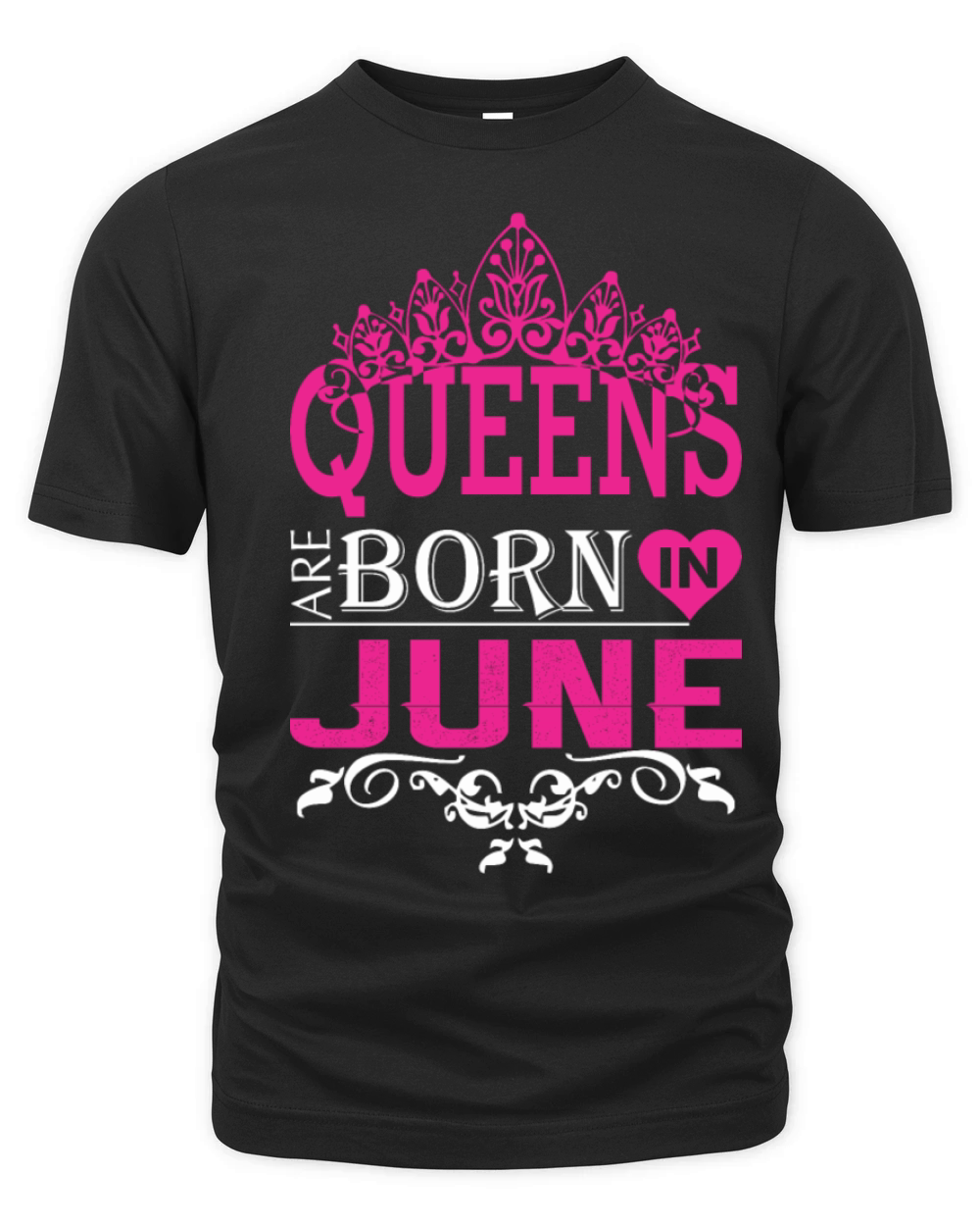 Queens Are Born In June Organic Unisex T-shirt