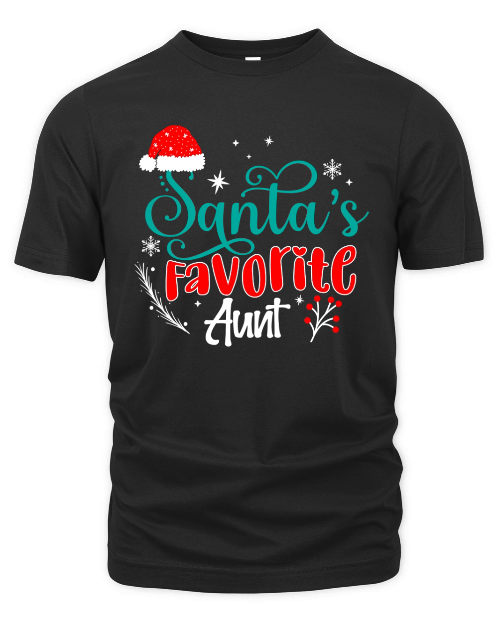 Santas Favorite Aunt Organic Unisex T-shirt