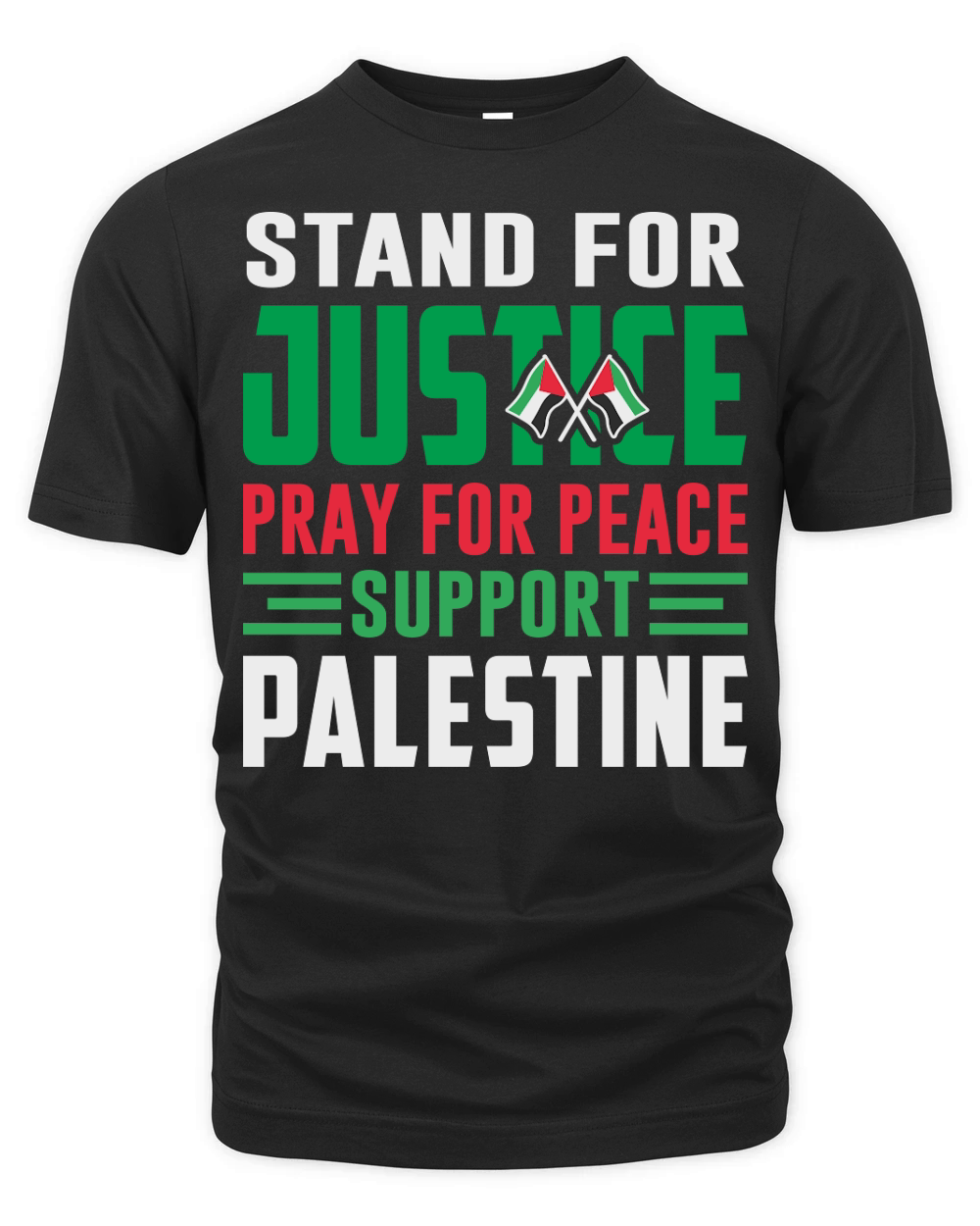 Stand For Justice Pray For Peace Support Palestine 02 Organic Unisex T-shirt