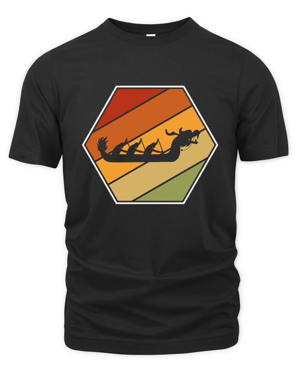 Vintage Dragon Boat Racing Organic Unisex T-shirt