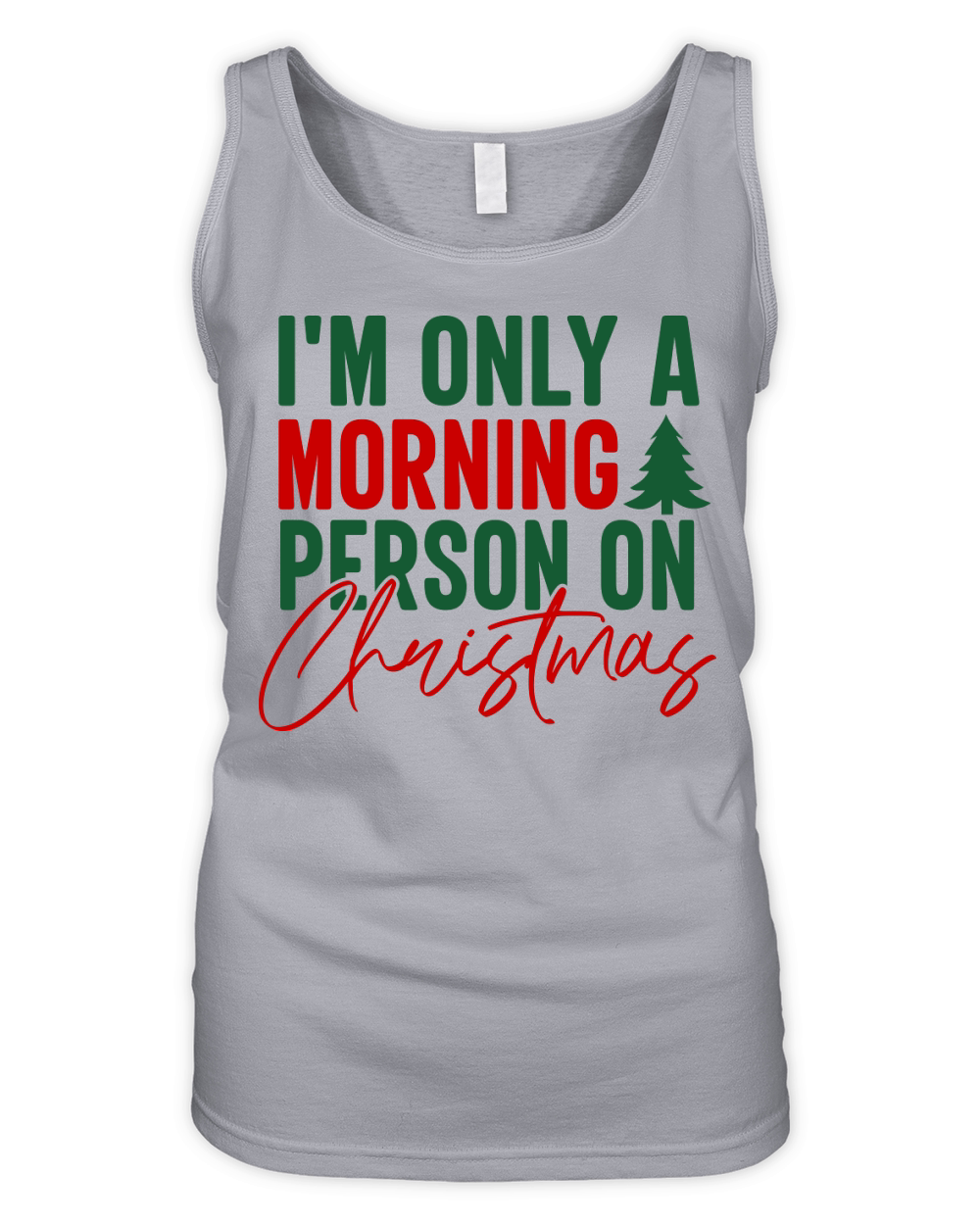 Im only a morning person on christmas Organic Women's Tank Top