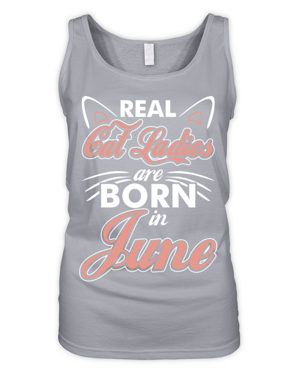 Real Cat Ladies Are Born In June Organic Women's Tank Top