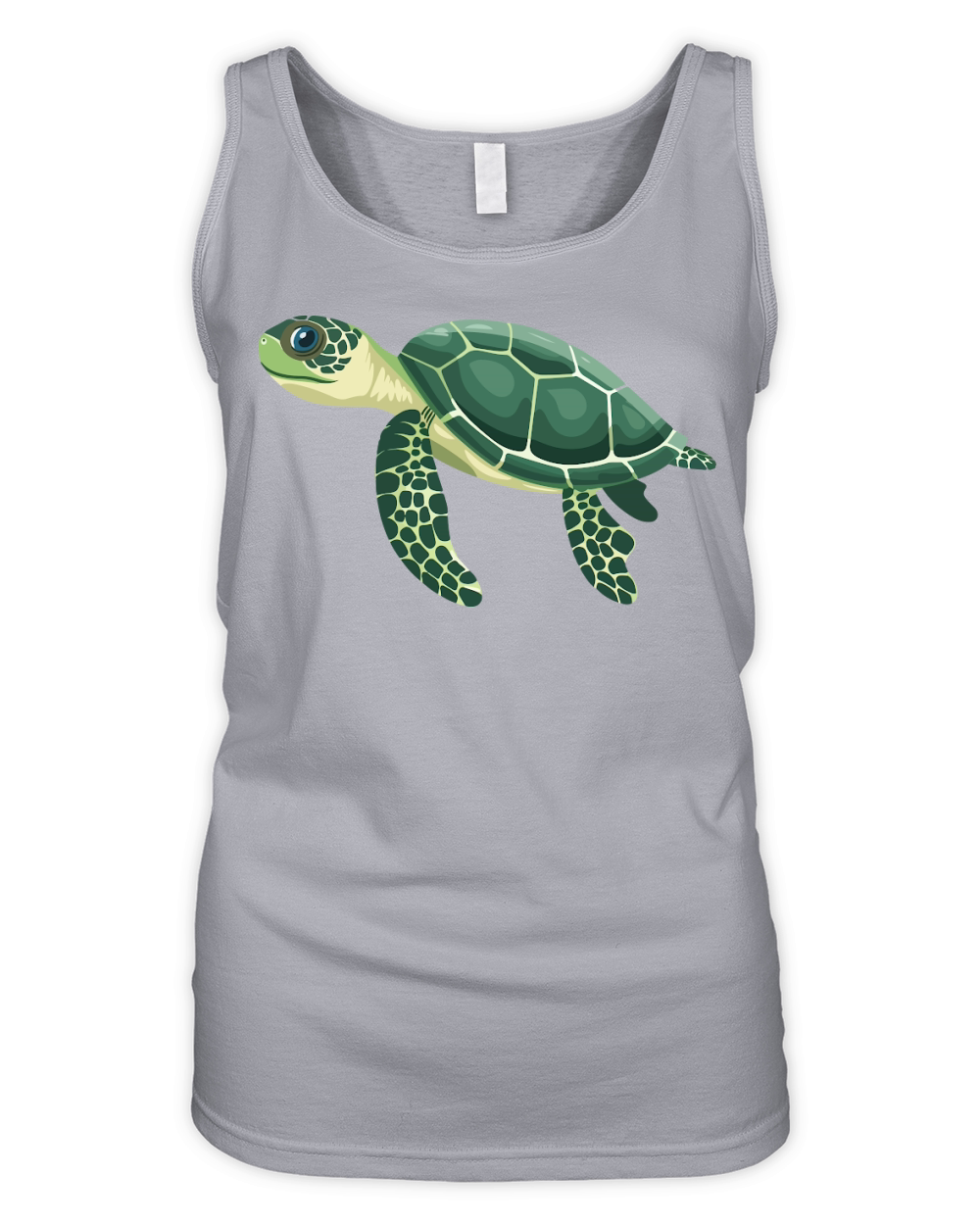 Turtle Vector Illustration 07 Organic Women's Tank Top