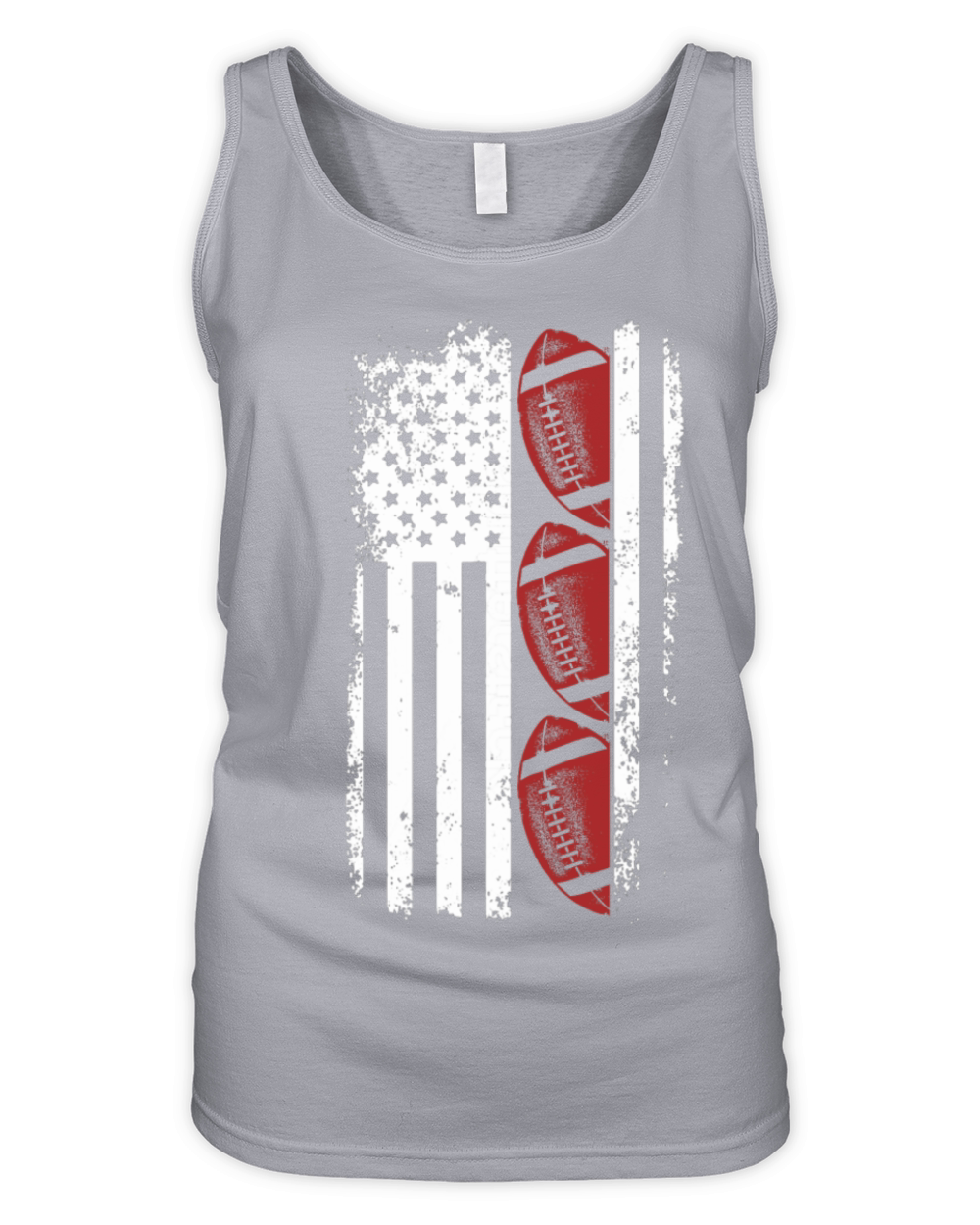 Usa Football - Football flag t-shirt for American Organic Women's Tank Top