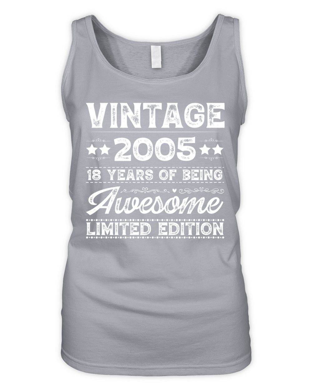 Vintage 2005 Being Awesome Limited Edition Birthday (2) Organic Women's Tank Top