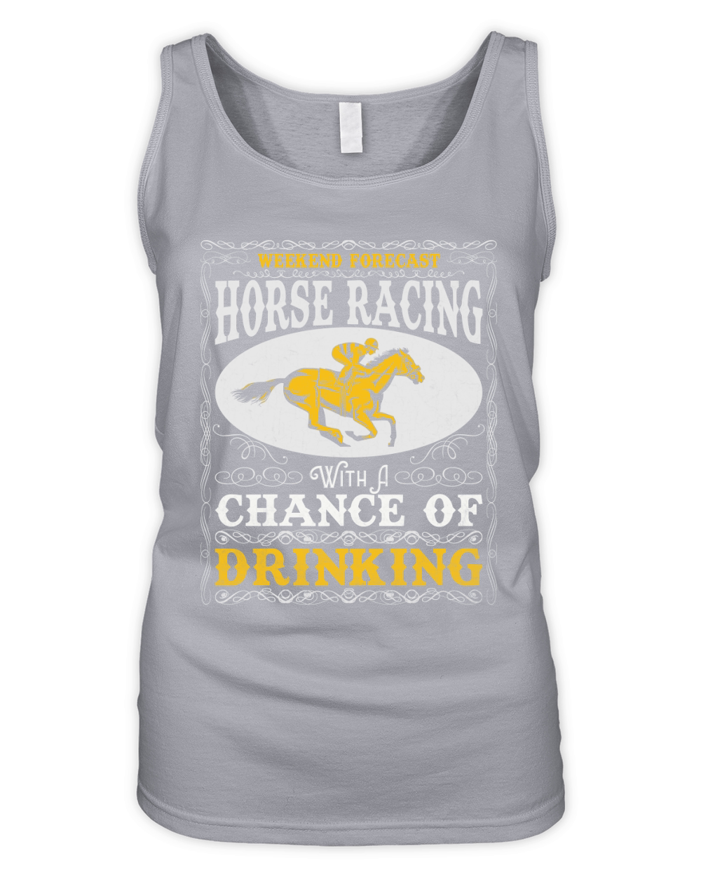 Weekend Forecast Horse Racing Chance of Drinking Organic Women's Tank Top