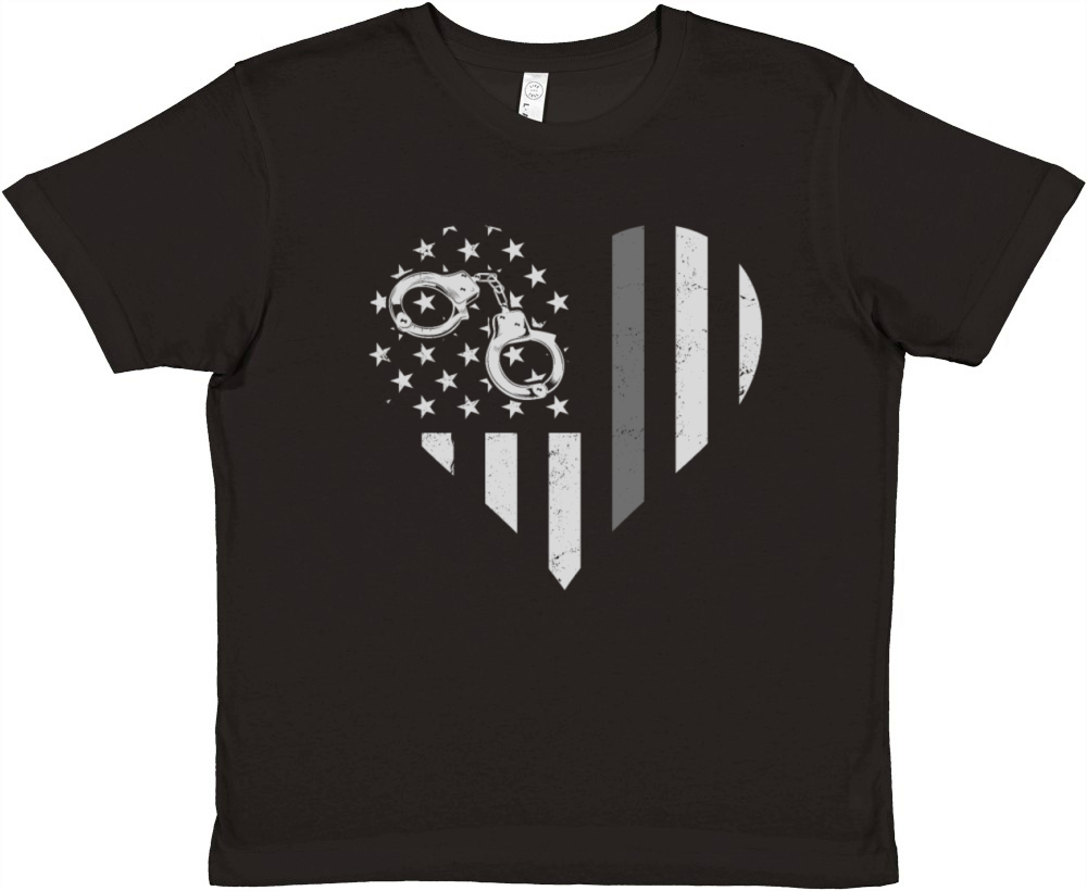 Correctional Officer Patriotic Premium Kids Crewneck T-shirt