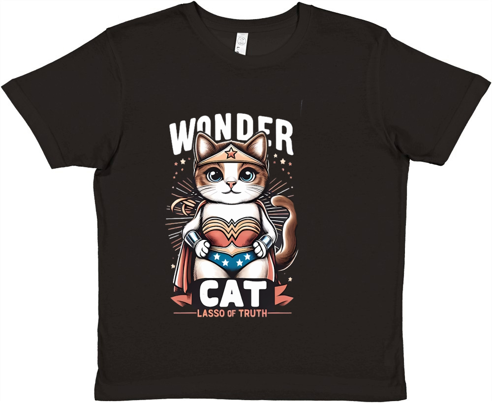 funny super cat (4) Premium Kids Crewneck T-shirt