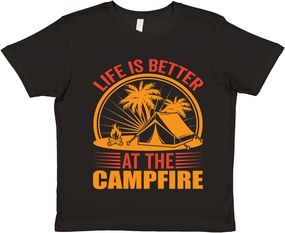 life is better at the campfire Premium Kids Crewneck T-shirt
