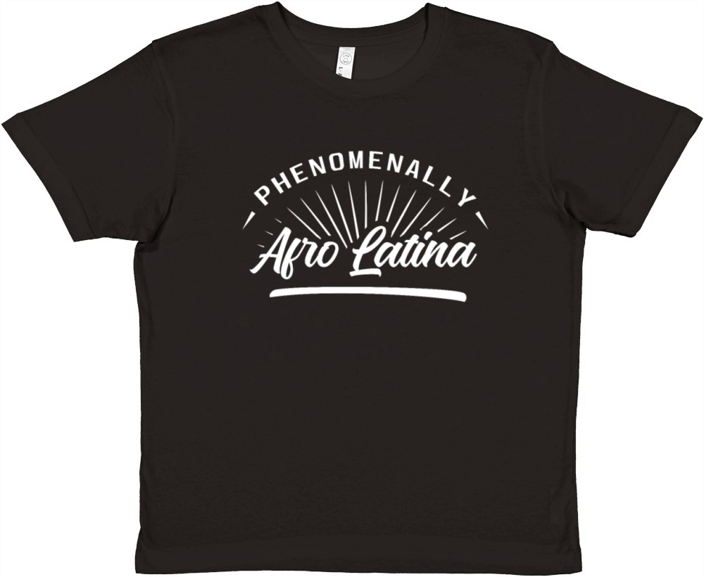 Phenomenally Afro Latina Premium Kids Crewneck T-shirt