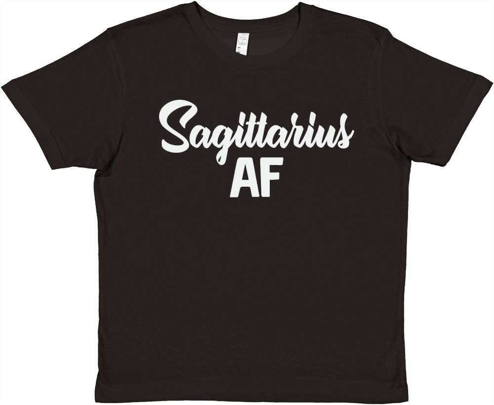 Sagittarius AF Zodiac Birthday Premium Kids Crewneck T-shirt