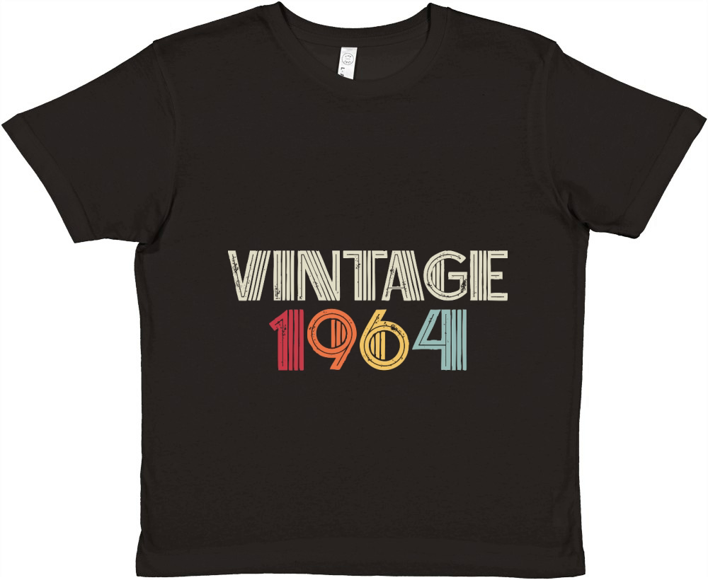 Vintage 1964 Birthday Premium Kids Crewneck T-shirt